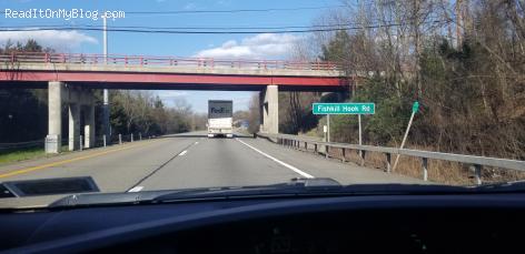 Just me and a fedex truck in front of me on I 84 Fishkill New York