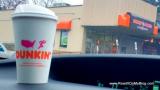 The Dunkin donut coffee I bought because I had to pee
