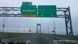 It is Rush Hour Monday on the Whitestone Bridge in New York and the road is empty, Coronavirus, everyone is at home
