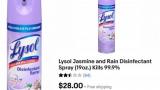 $28 is the bid on a can of Lysol on eBay and the auction is not over yet, can you believe this?