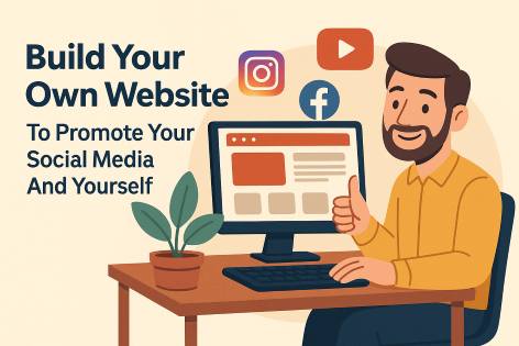 Build your own website to promote your social media and yourself